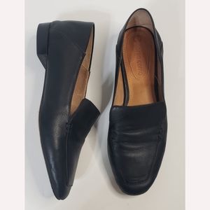 Corso Como Women's Black Chrissa Leather Loafers Size 5.5